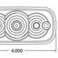 ASL - 42100AC: Amber LED/Clear Lens Marker Clearance Light 4" × 2" × 1"