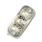 ASL - 42100AC: Amber LED/Clear Lens Marker Clearance Light 4" × 2" × 1"