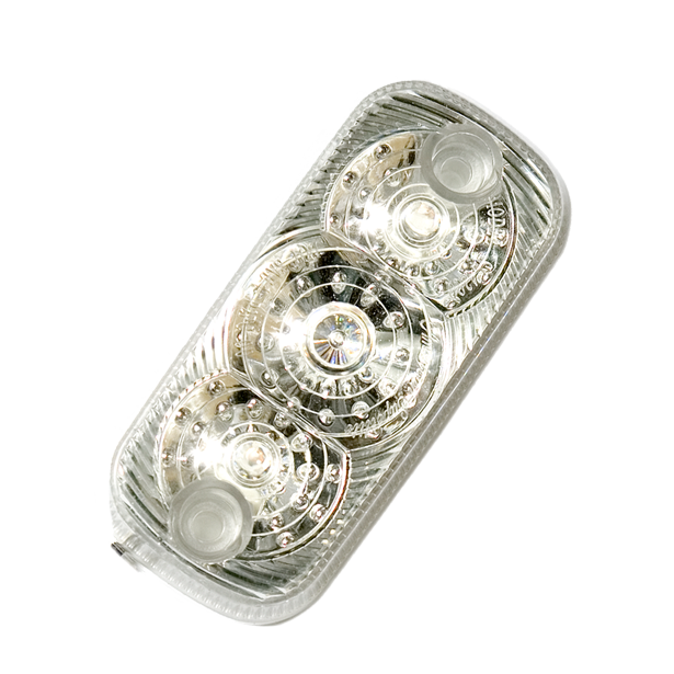 ASL - 42100AC: Amber LED/Clear Lens Marker Clearance Light 4" × 2" × 1"