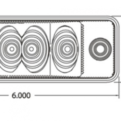 ASL - 62100A: Amber Marker/Clearance Lamp - 6 × 2 × 1 in