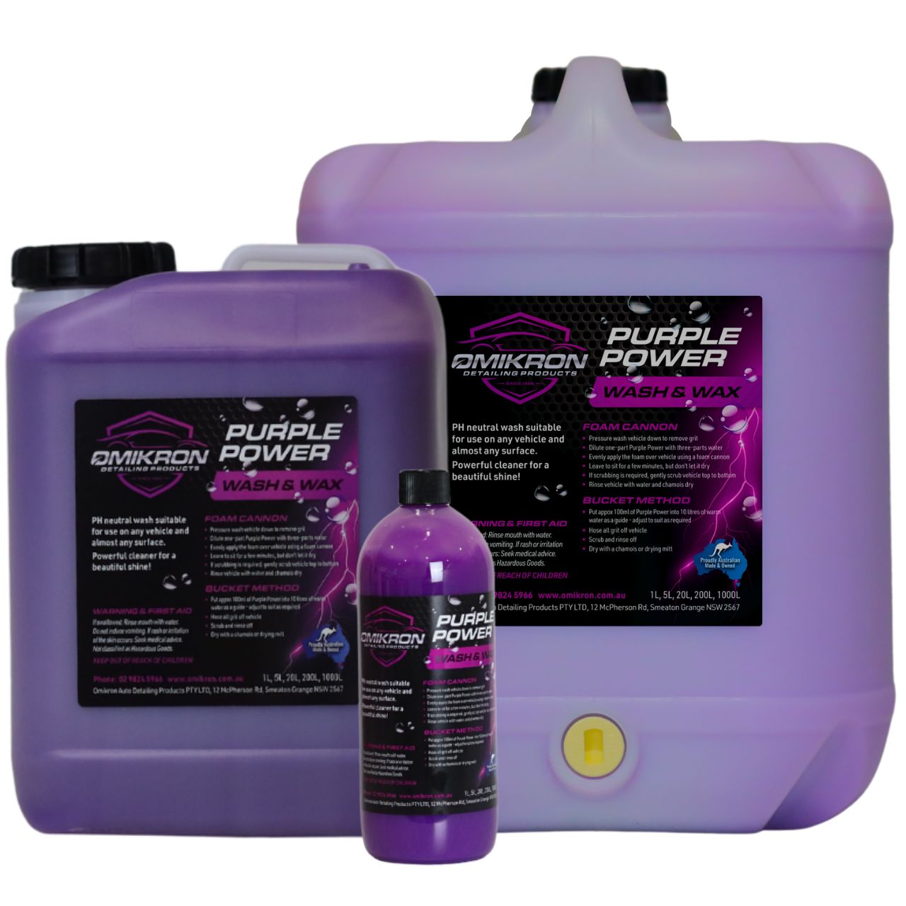 OMIKRON-PURPOW : Purple Power Wash and Wax