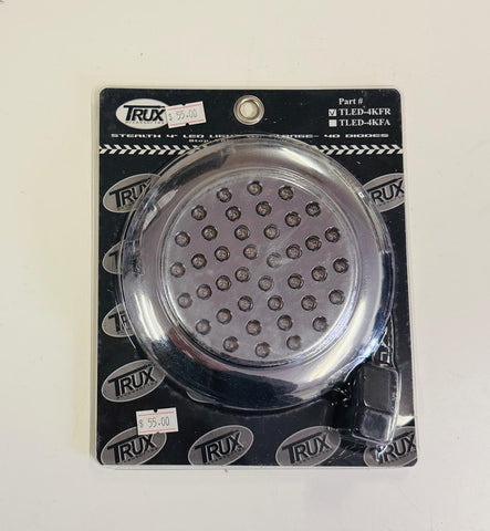 TLED-4KFR : Stealth 4" LED Light with Flange - 40 diodes - Red LED