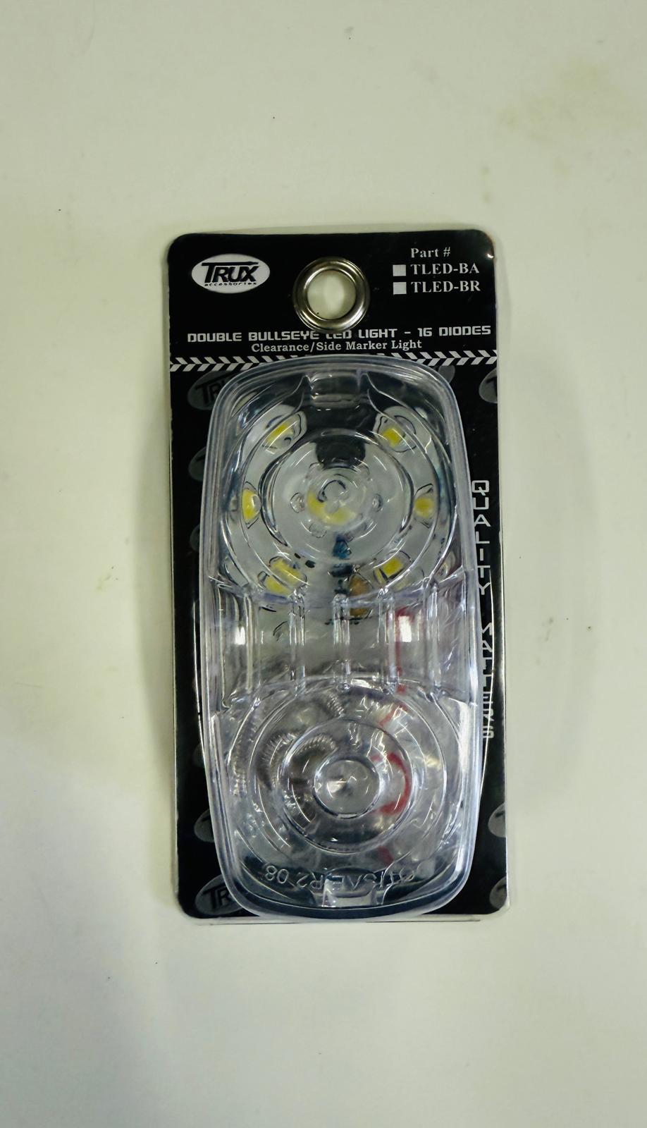 TLED-BCA : Double Bullseye LED - Clear Lens / Amber