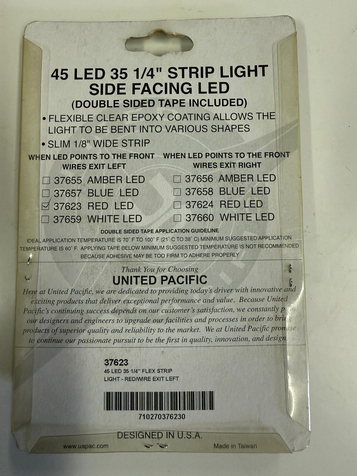 UNITED PACIFIC - 37263 : 45 LED - 35.25" Strip Light - Red LED
