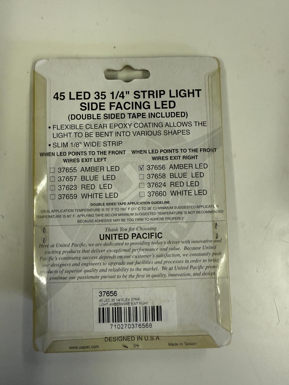 UNITED PACIFIC - 37656 : 45 LED - 35.25" Strip Light - Amber LED