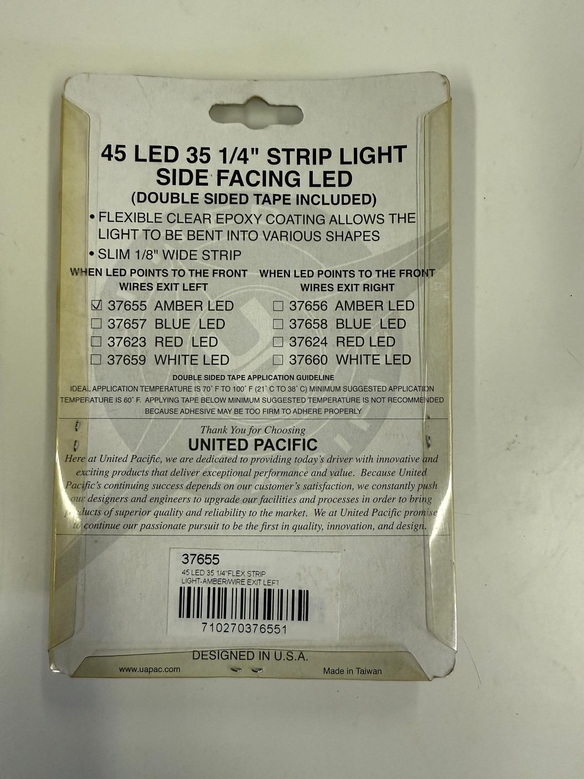 UNITED PACIFIC - 37655 : 45 LED - 35.25" Strip Light - Amber LED (Copy)