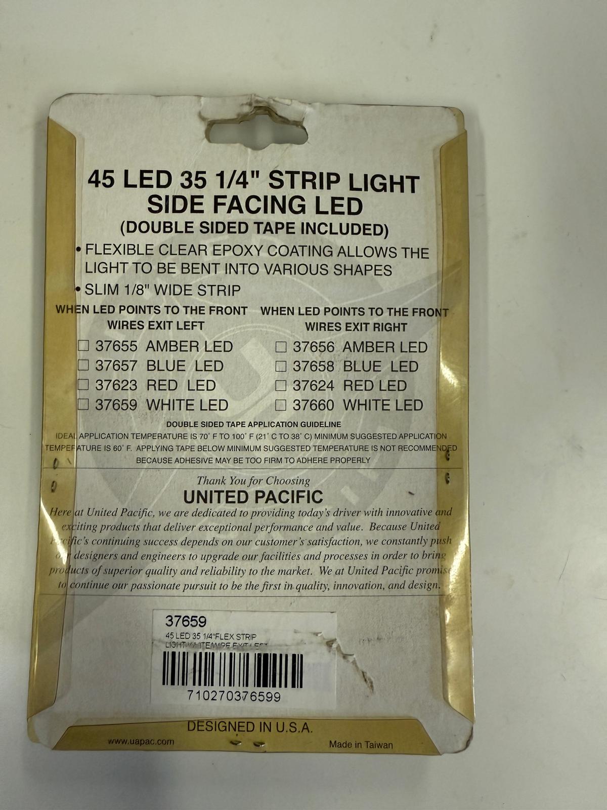 UNITED PACIFIC - 37659 : 45 LED - 35.25" Strip Light - White LED