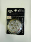 TLED-2CR : 2" Clear Lens LED Light - 7 Diodes - Red LED