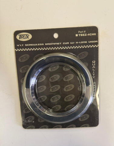 TBEZ-4CH6 : 4" Screw less Clip on Bezel with Visor