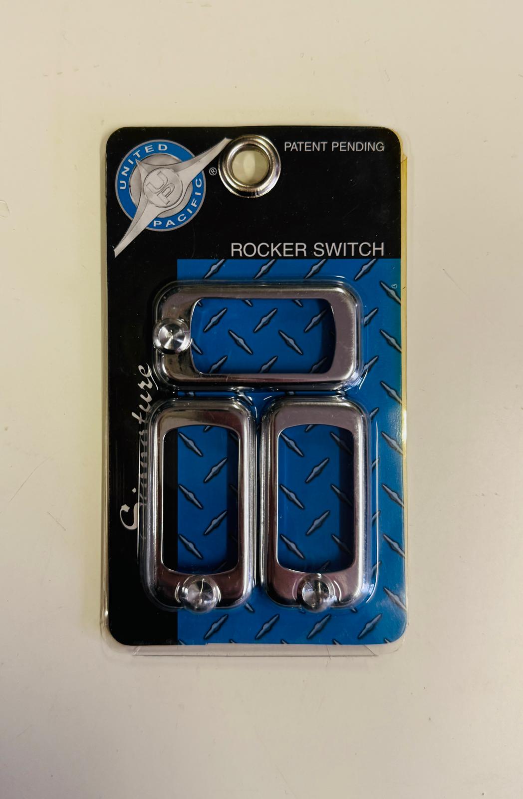 UNITED PACIFIC - 41140 : Rocker Switch Trim - Indented (Card of 3)