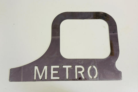 Stainless piece #3 - Metro Door Handle Surround