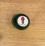 GS-KG8 : Green Glitter Round Knob with Round white/red/silver KW KENWORTH logo detail
