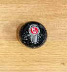 GS-KY5 : Black Glitter Round Knob with black/white/red KW logo detail