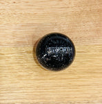 GS-KY7 : Black Glitter Round Knob with silver KENWORTH long strip detail