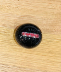 GS-KY8 : Black Glitter Round Knob with silver/red KENWORTH long strip detail
