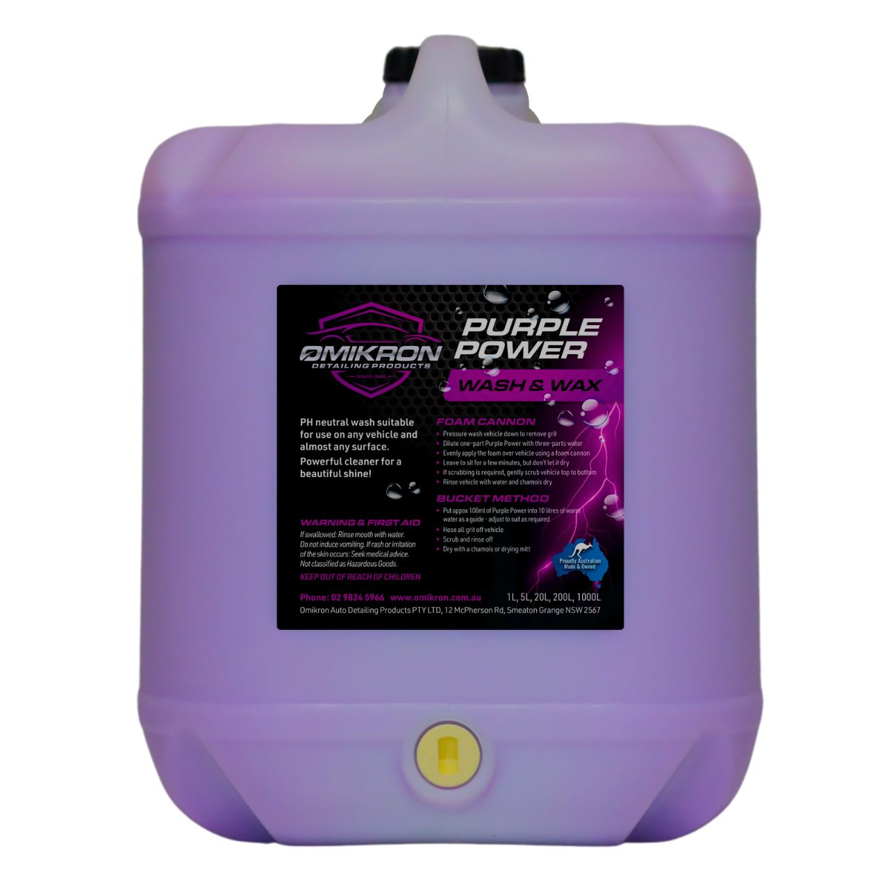 OMIKRON-PURPOW : Purple Power Wash and Wax