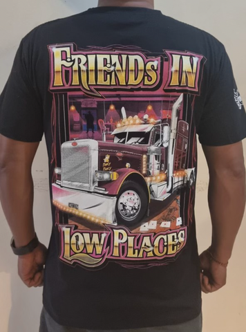 AAA - Friends in Low Places T-Shirt (Black) - Adults