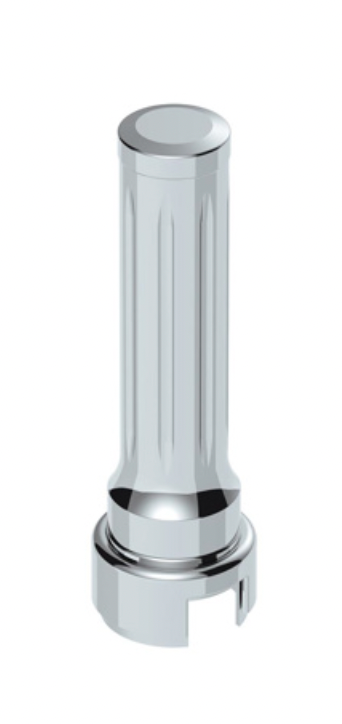 UNITED PACIFIC - 70624 : THREAD-ON DALLAS STYLE GEARSHIFT KNOB WITH 13/15/18 SPEED ADAPTER - CHROME/VERTICAL