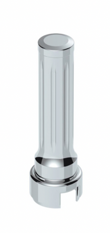 UP-70624 : THREAD-ON DALLAS STYLE GEARSHIFT KNOB WITH 13/15/18 SPEED ADAPTER - CHROME/VERTICAL