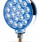 TX-TLED-DFXB: Amber/Red To Blue Double Face Round Reflector Led Light