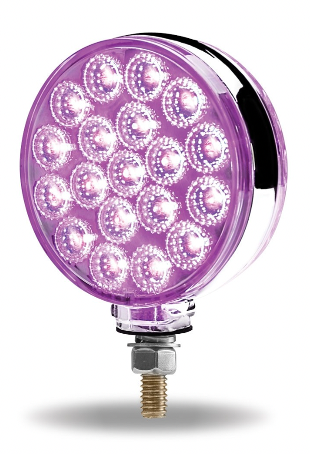 TX-TLED-DFXP: Amber/Red To Purple Double Face Round Reflector Led Light