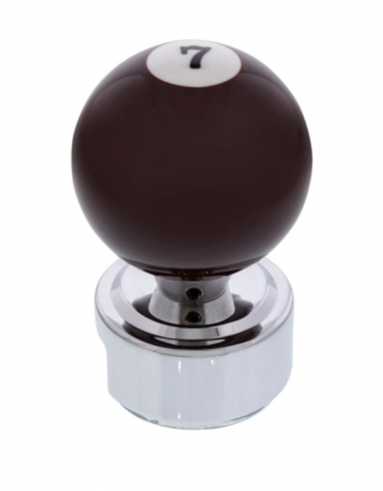 UNITED PACIFIC - 70768 : Number 7 Pool Ball Gearshift Knob For 13/15/18 Speed Eaton Style Shifters