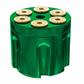 UNITED PACIFIC - 70860 : GUN CYLINDER 13/15/18 SPEED GEARSHIFT KNOB - EMERALD GREEN