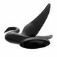 UNITED PACIFIC - 72016 : Die Cast Swan Hood Ornament - Matte Black