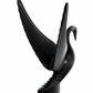UNITED PACIFIC - 72016 : Die Cast Swan Hood Ornament - Matte Black