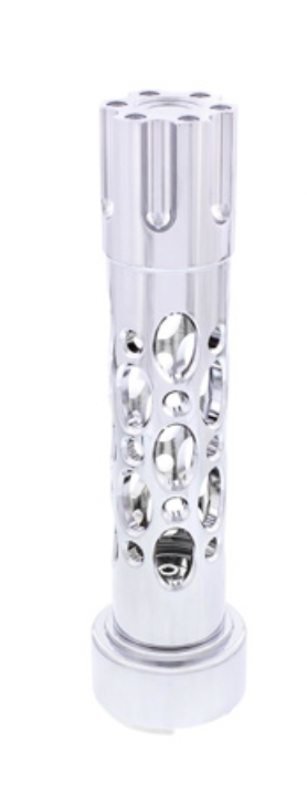 UNITED PACIFIC - 70785 : M30X3.5 THREAD-ON AUSTIN STYLE GEARSHIFT KNOB WITH 9/10 SPEED ADAPTER - CHROME/VERTICAL