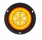 UP-36958 : 21 LED 4" FLANGE MOUNT GLOLIGHT (TURN SIGNAL) - AMBER LED/AMBER LENS