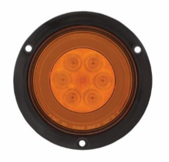 UNITED PACIFIC - 36958 : 21 LED 4" FLANGE MOUNT GLOLIGHT (TURN SIGNAL) - AMBER LED/AMBER LENS