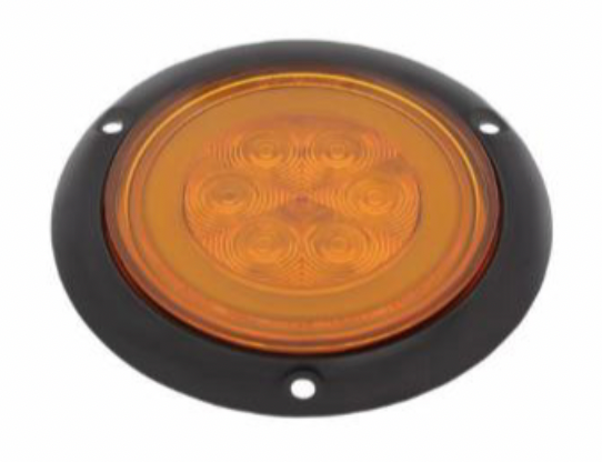 UNITED PACIFIC - 36958 : 21 LED 4" FLANGE MOUNT GLOLIGHT (TURN SIGNAL) - AMBER LED/AMBER LENS