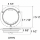 UNITED PACIFIC - 36958 : 21 LED 4" FLANGE MOUNT GLOLIGHT (TURN SIGNAL) - AMBER LED/AMBER LENS