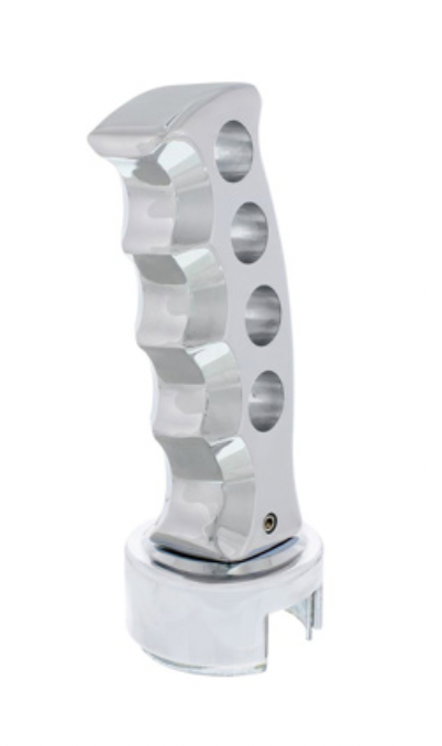 UP-70683 : GATLING STYLE GEARSHIFT KNOB WITH 13/15/18 SPEED ADAPTER - CHROME
