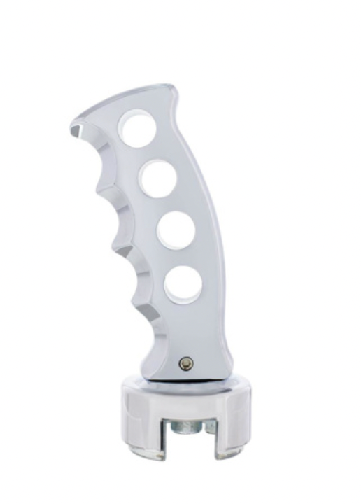 UP-70683 : GATLING STYLE GEARSHIFT KNOB WITH 13/15/18 SPEED ADAPTER - CHROME