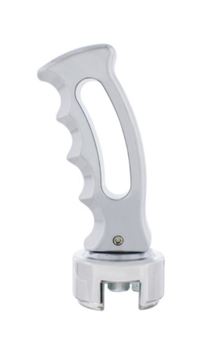 UNITED PACIFIC - 70684 : SLOT STYLE GEARSHIFT KNOB WITH 13/15/18 SPEED ADAPTER - CHROME