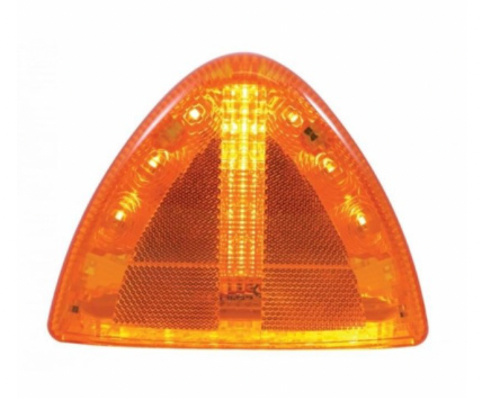 UNITED PACIFIC - 38396 : 30 LED LOW PROFILE PB FRONT TURN SIGNAL LIGHT - AMBER
