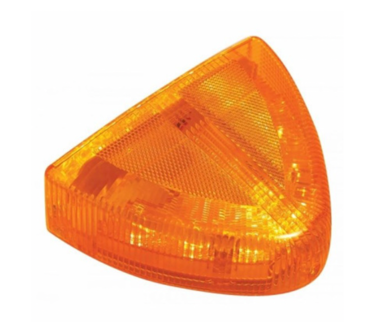 UNITED PACIFIC - 38396 : 30 LED LOW PROFILE PB FRONT TURN SIGNAL LIGHT - AMBER