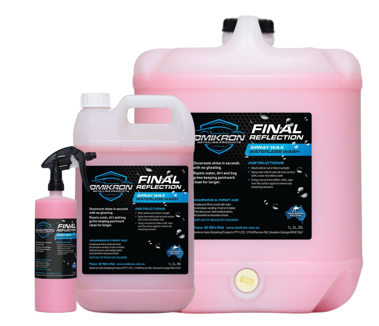 OMIKRON-FINREF: Final Reflection Spray Wax & Waterless Wash