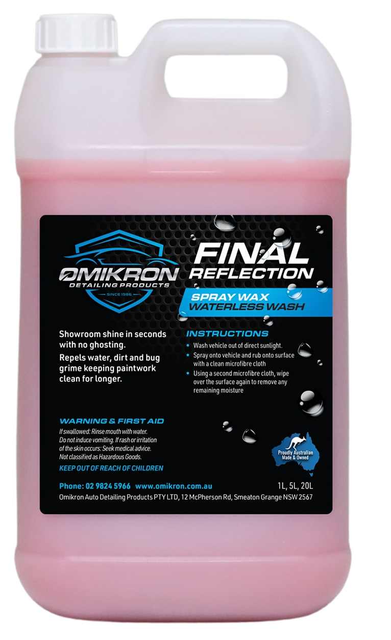 OMIKRON-FINREF: Final Reflection Spray Wax & Waterless Wash