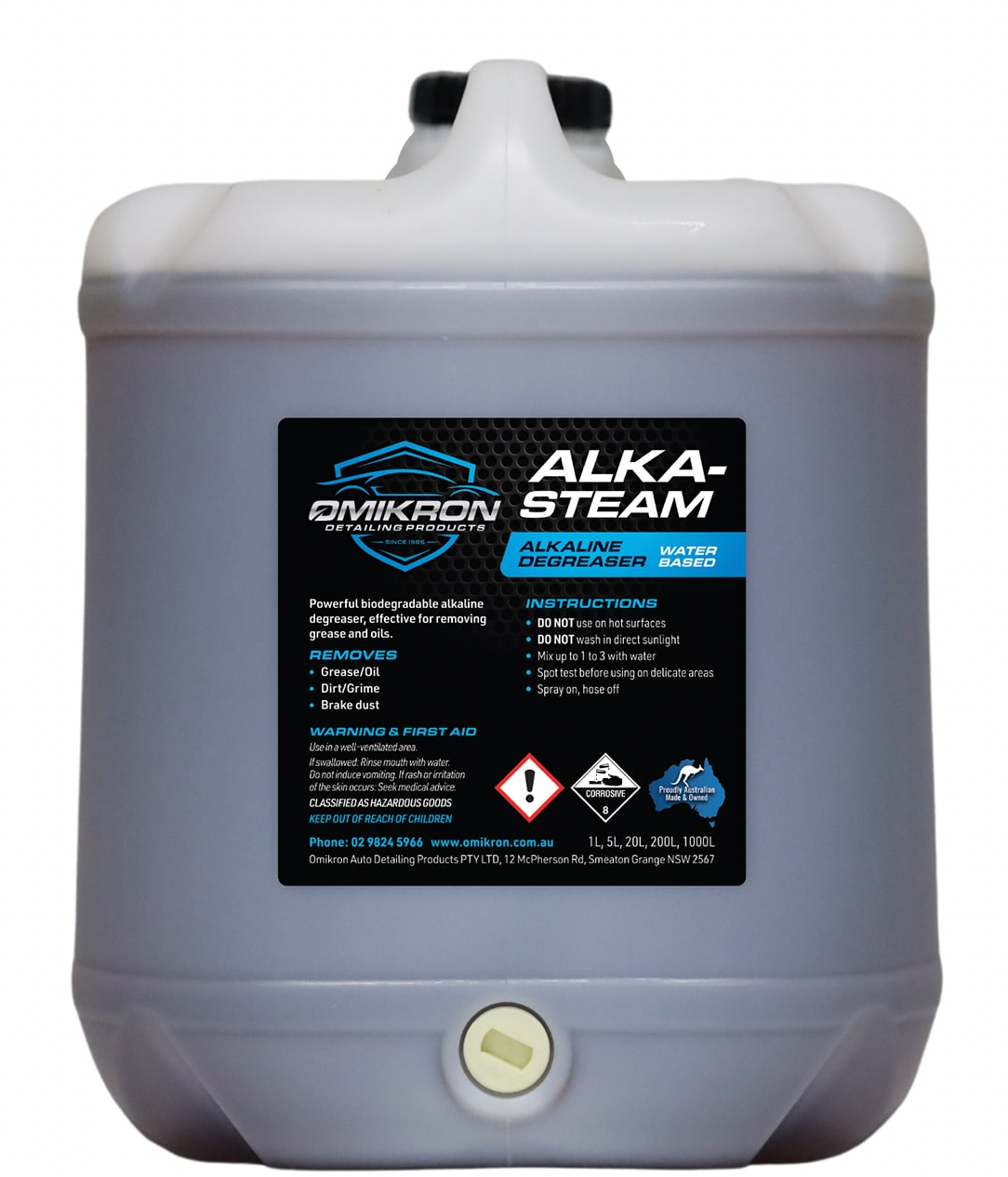 OMIKRON-ALKDEG: Alkasteam Degreaser