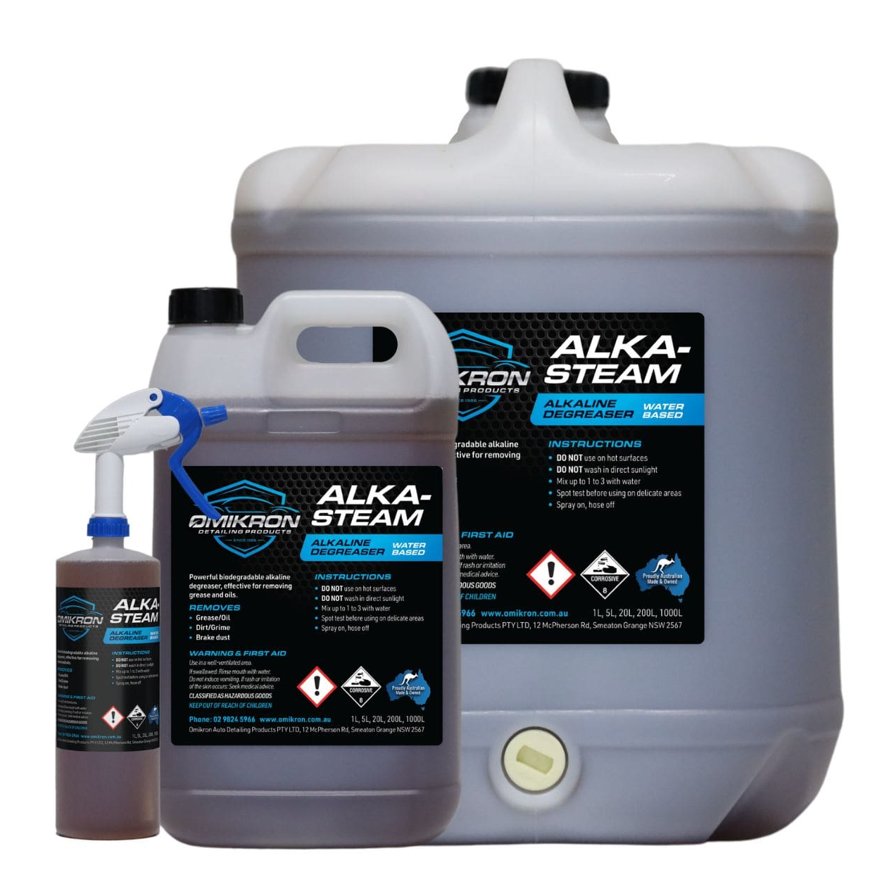 OMIKRON-ALKDEG: Alkasteam Degreaser
