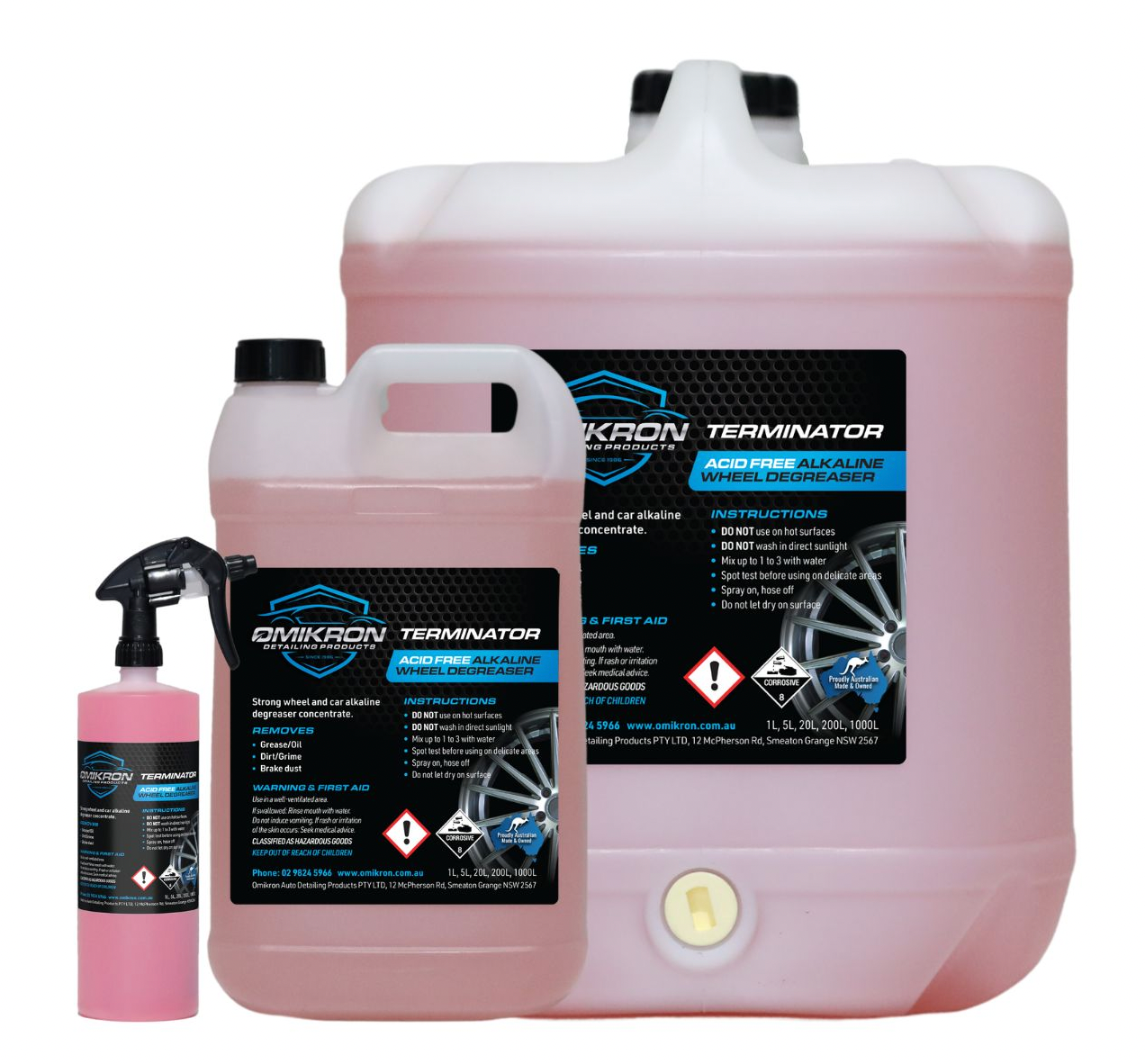 OMIKRON-TERWHE: Terminator Wheel Cleaner & Degreaser