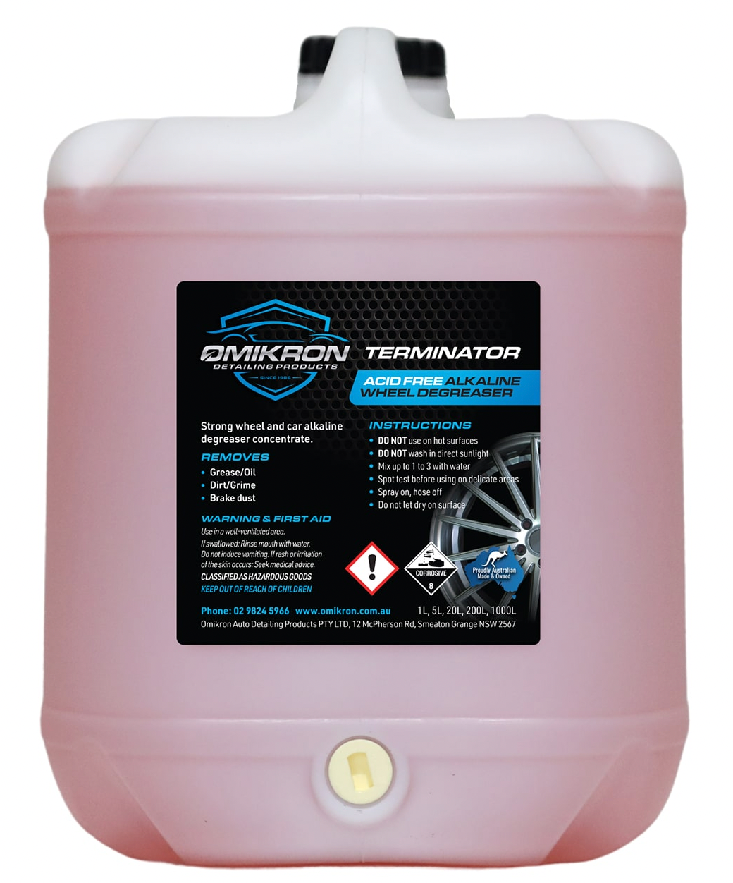 OMIKRON-TERWHE: Terminator Wheel Cleaner & Degreaser