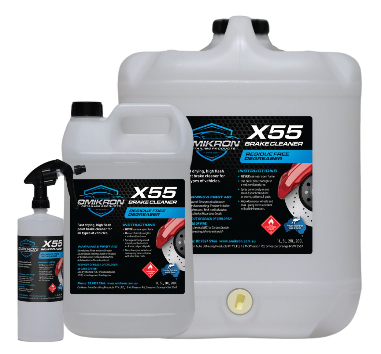 OMIKRON-X55:  X55 Brake Cleaner