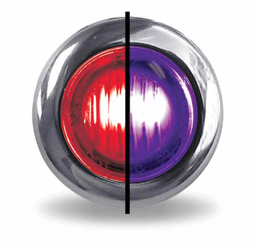 TX-TLED-BX3RP : 3/4″ Red Marker to Purple Auxiliary Round LED Light