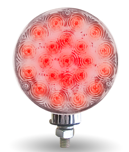 TX-TLED-DFFC: Fleet Style Double Face Combination LED - Amber & Red/Clear Lens