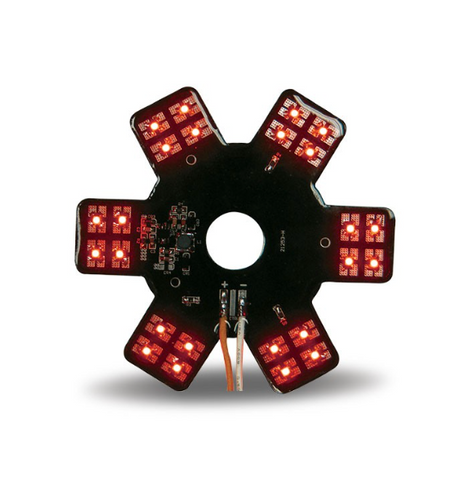 TX-TLED-X3R : 5" Star Red LED for 13" Donaldson Air Breather (24 Diodes)