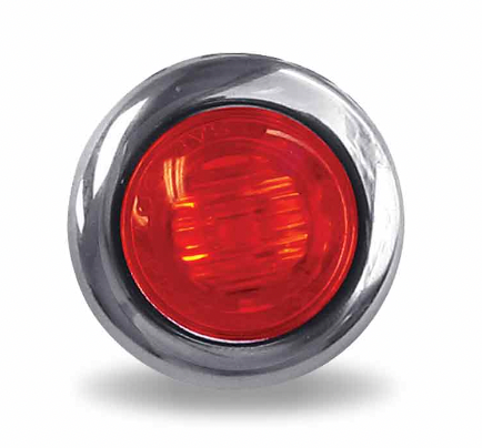 Mini Rte Button TRUX-TLED-B3R : Mini Button Red LED - 3 Wire – All American Custom Chrome